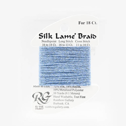 Silk Lame Braid SL225 Forever Blue - The Flying Needles