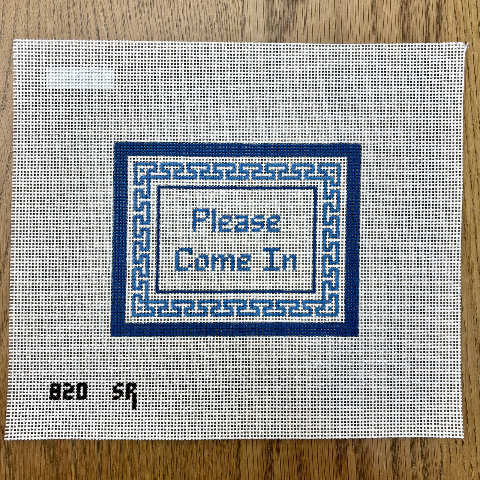 Greek Key Please Come In Sign - The Flying Needles