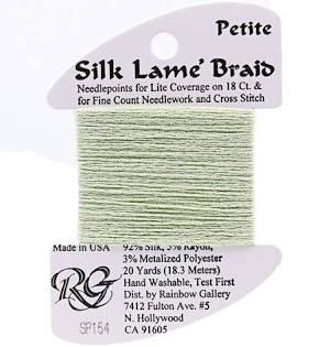 Petite Silk Lame SP154 Misty Green - The Flying Needles