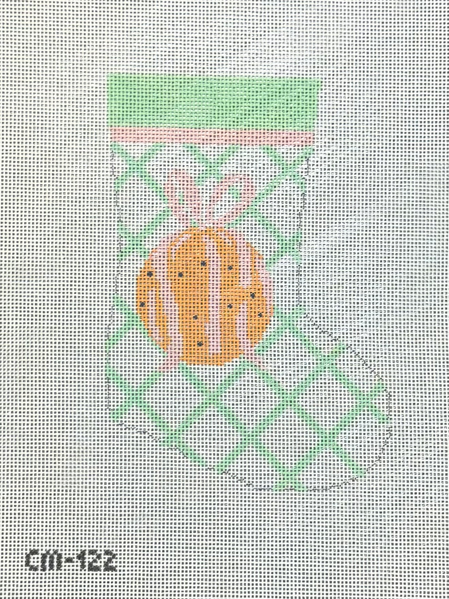 Cloved Orange with Ribbon Mini Stocking - The Flying Needles