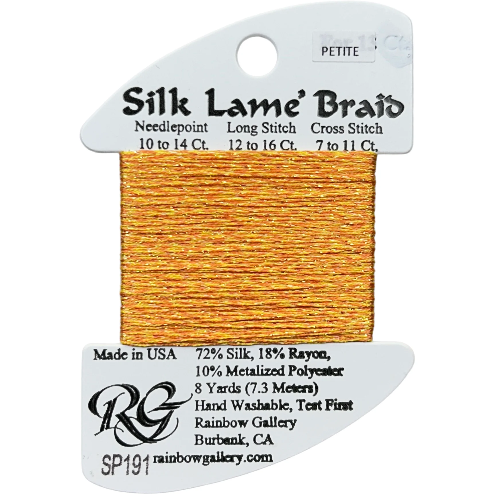 Petite Silk Lame SP191 Goldenrod - The Flying Needles