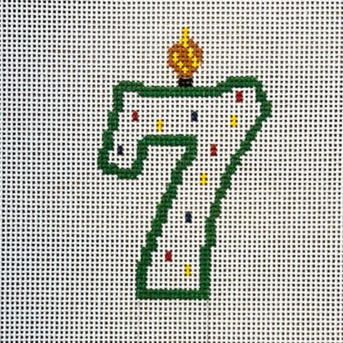 Candle Number Large 7 - The Flying Needles