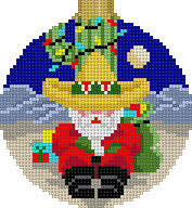 Santa Resting on Cactus - The Flying Needles