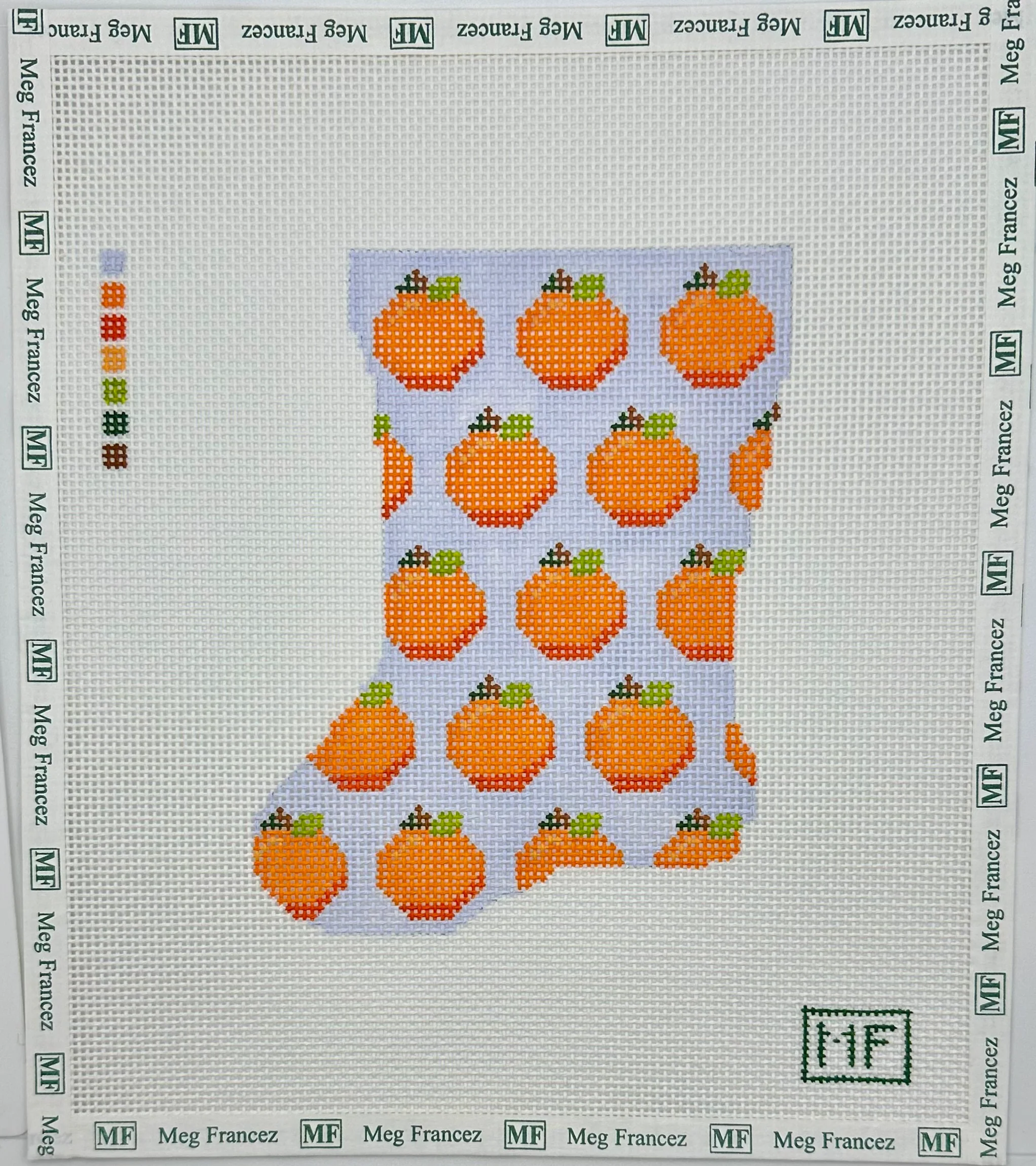 Oranges Mini Stocking - The Flying Needles