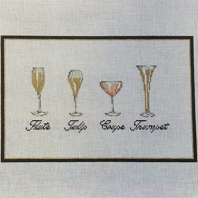 Champagne Glasses - The Flying Needles
