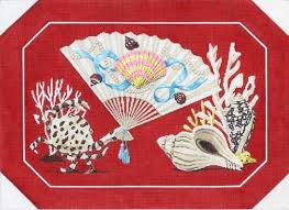 Fandango Shells with Red Background - The Flying Needles