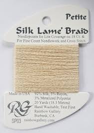 Petite Silk Lame SP03 Ecru - The Flying Needles