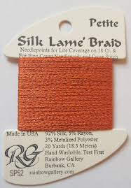 Petite Silk Lame SP52 Pumpkin - The Flying Needles
