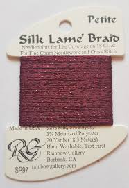 Petite Silk Lame SP97 Ruby Red - The Flying Needles