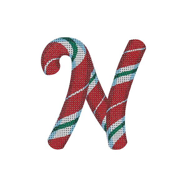 Candy Cane Letter N