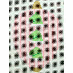 Santa Hats on Pink Stripe Bauble - The Flying Needles