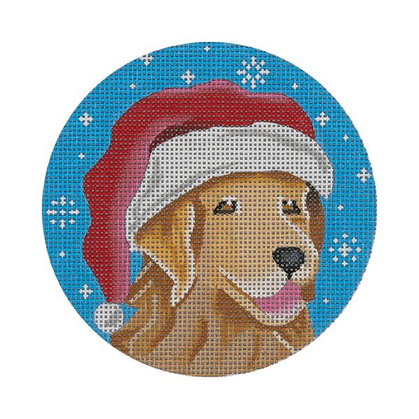 Golden Retriever Santa