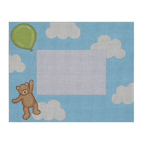 Flying High Teddy Plaque/Frame Green