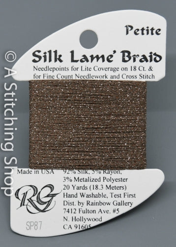 Petite Silk Lame SP87 Bark - The Flying Needles