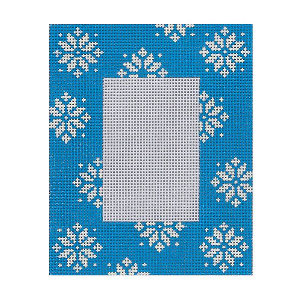 Blue Snowflake Frame