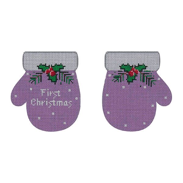 First Christmas Mittens, Lavender