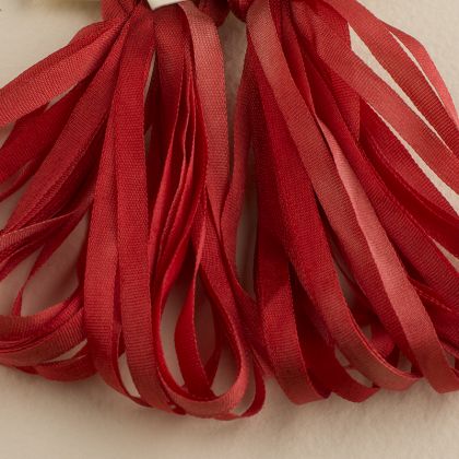 Treenway Silk Montano Poppy Silk Ribbon - The Flying Needles