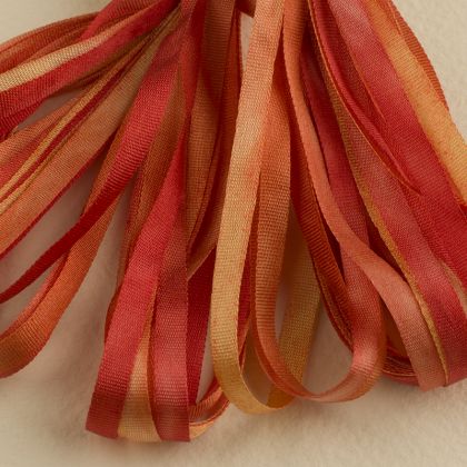 Treenway Silk Montano Tiger Lily Silk Ribbon - The Flying Needles