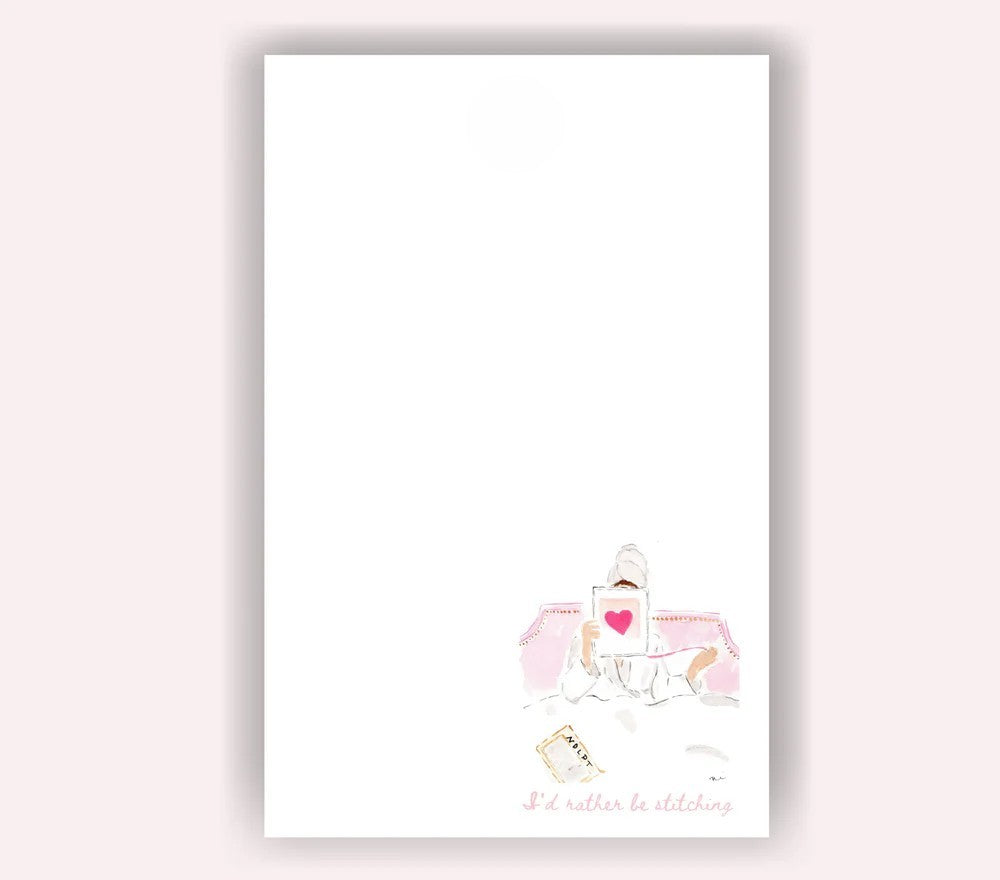 I'd Rather Be Stitching Notepad - The Flying Needles