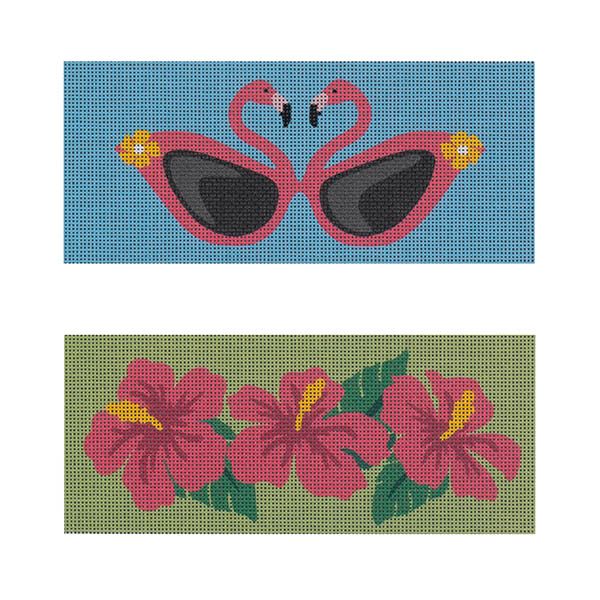 Flamingo/Hibiscus Eye Glass Case
