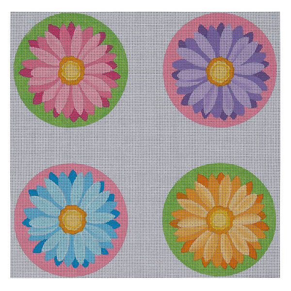 Crazy Daisy Coasters, Round