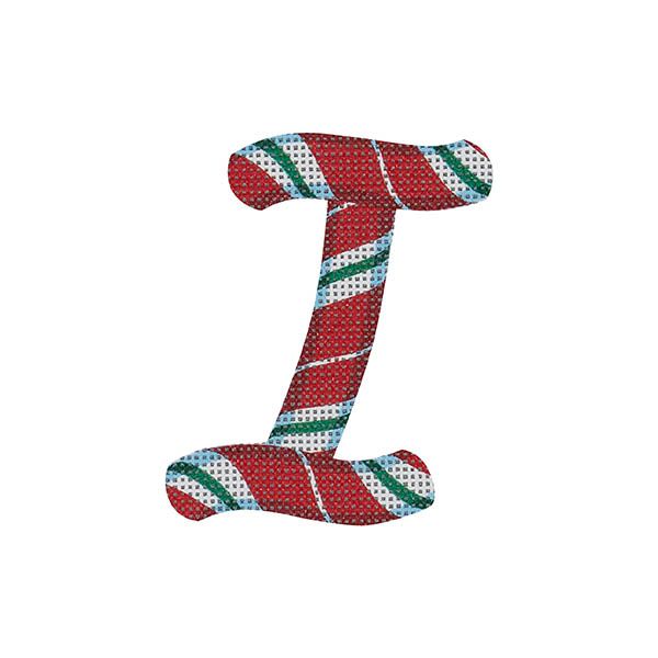 Candy Cane Letter I