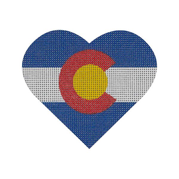 Colorado Flag Heart