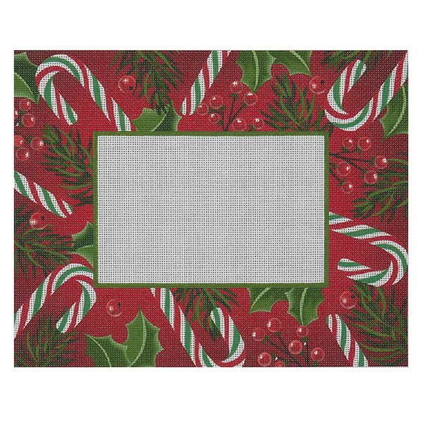 Candy Cane and Pine Frame