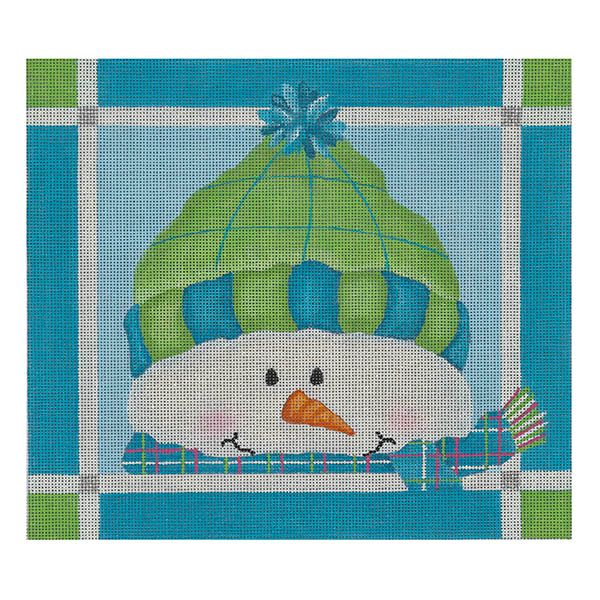 "Brrr..." Green &amp; Blue Snowman