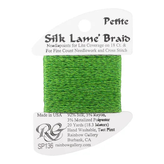 Petite Silk Lame SP136 Kelly Green - The Flying Needles