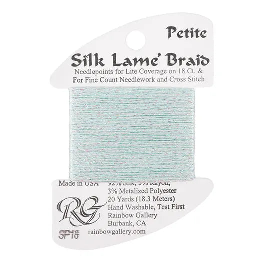 Petite Silk Lame SP18 Surf Blue - The Flying Needles