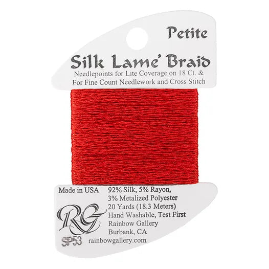 Petite Silk Lame SP53 Crimson - The Flying Needles
