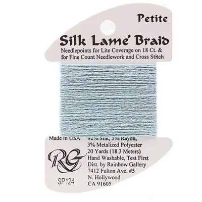 Petite Silk Lame SP124 Blue Glow - The Flying Needles