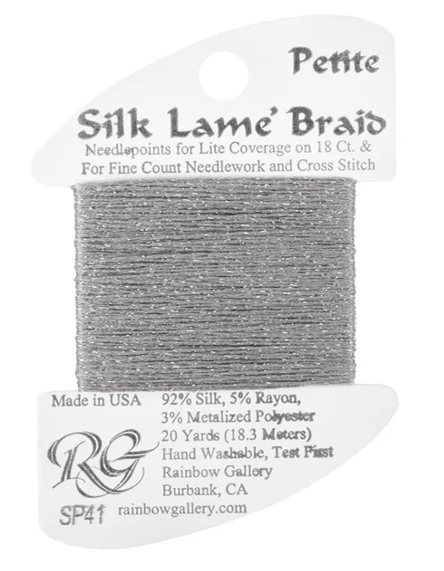 Petite Silk Lame SP41 Pewter - The Flying Needles
