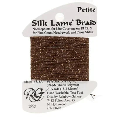 Petite Silk Lame SP32 Coffee - The Flying Needles