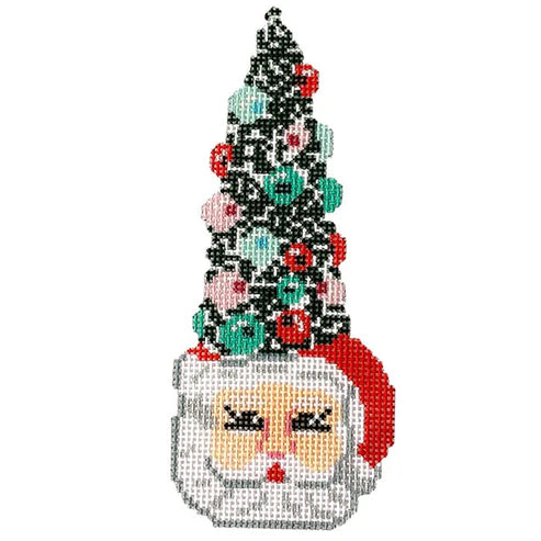 Santa Mug with Sparkle Tree - The Flying Needles