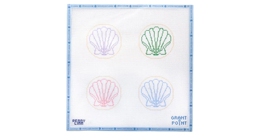 Scallop Shells Coaster Set - The Flying Needles