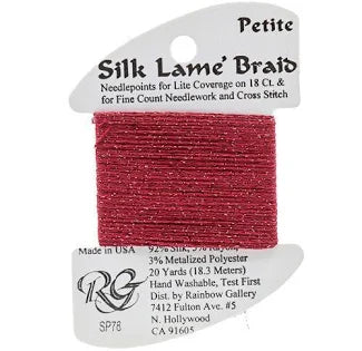 Petite Silk Lame SP78 Cherry - The Flying Needles