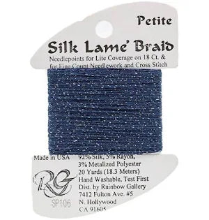 Petite Silk Lame SP106 Dark Denim - The Flying Needles