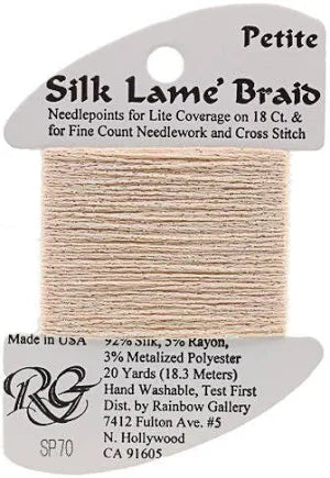 Petite Silk Lame SP70 Light Peach - The Flying Needles