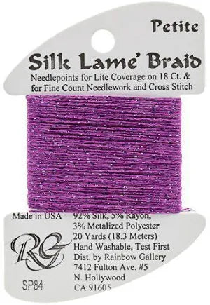 Petite Silk Lame SP84 Dark Orchid - The Flying Needles