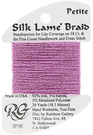 Petite Silk Lame SP166 Light Fuschia - The Flying Needles