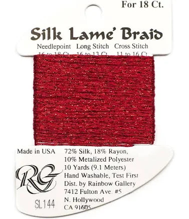 Petite Silk Lame SP218 Corvette Red - The Flying Needles