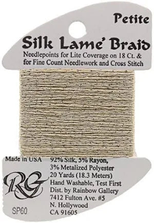 Petite Silk Lame SP60 Camel - The Flying Needles