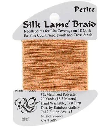 Petite Silk Lame SP85 Tangerine - The Flying Needles