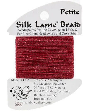 Petite Silk Lame SP27 Garnet - The Flying Needles