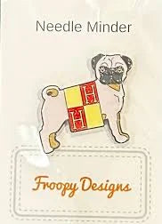 Pug in an H Blanket Needleminder