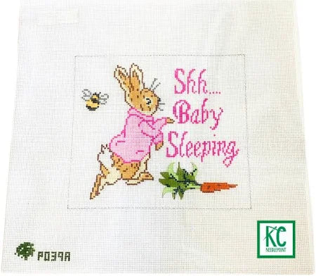 Peter Rabbit Shhh Baby Sleeping Sign - The Flying Needles