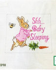 Peter Rabbit Shhh Baby Sleeping Sign - The Flying Needles