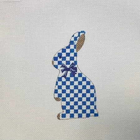 Standup Bunny Blue & White Check - The Flying Needles